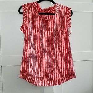 Cabi sleeveless blouse abstract print S